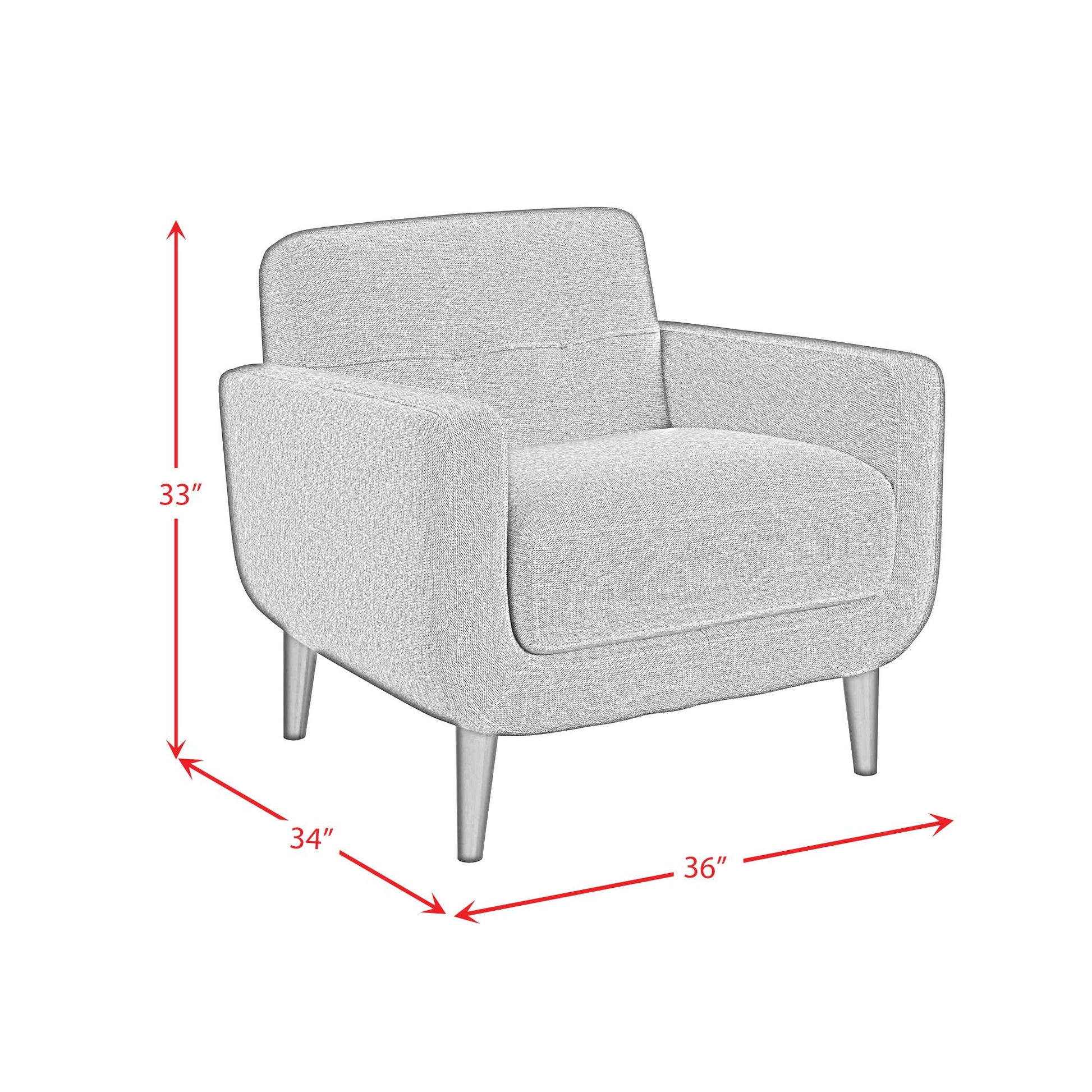  Elements International Hadley II U-9200-4556-100 Chair IMAGE 7