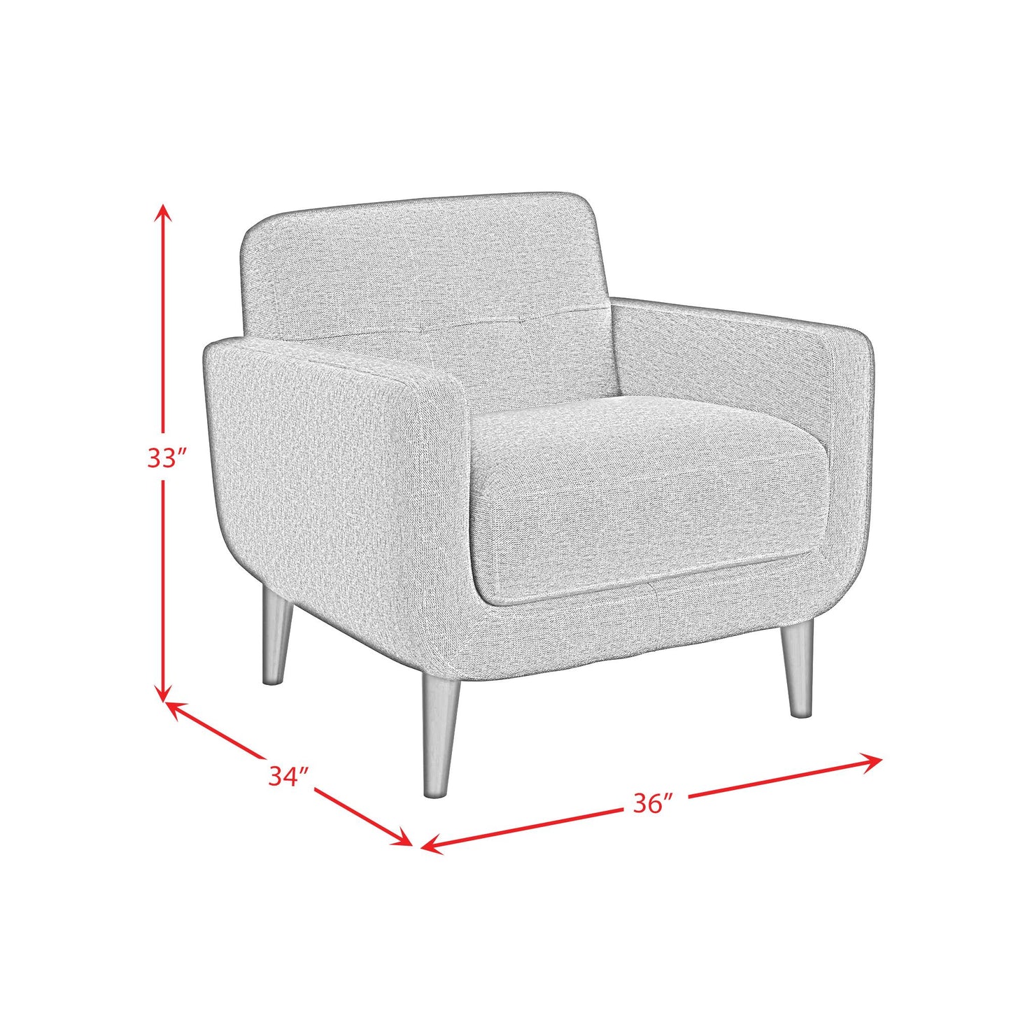  Elements International Hadley II U-9200-12040-100 Chair IMAGE 7