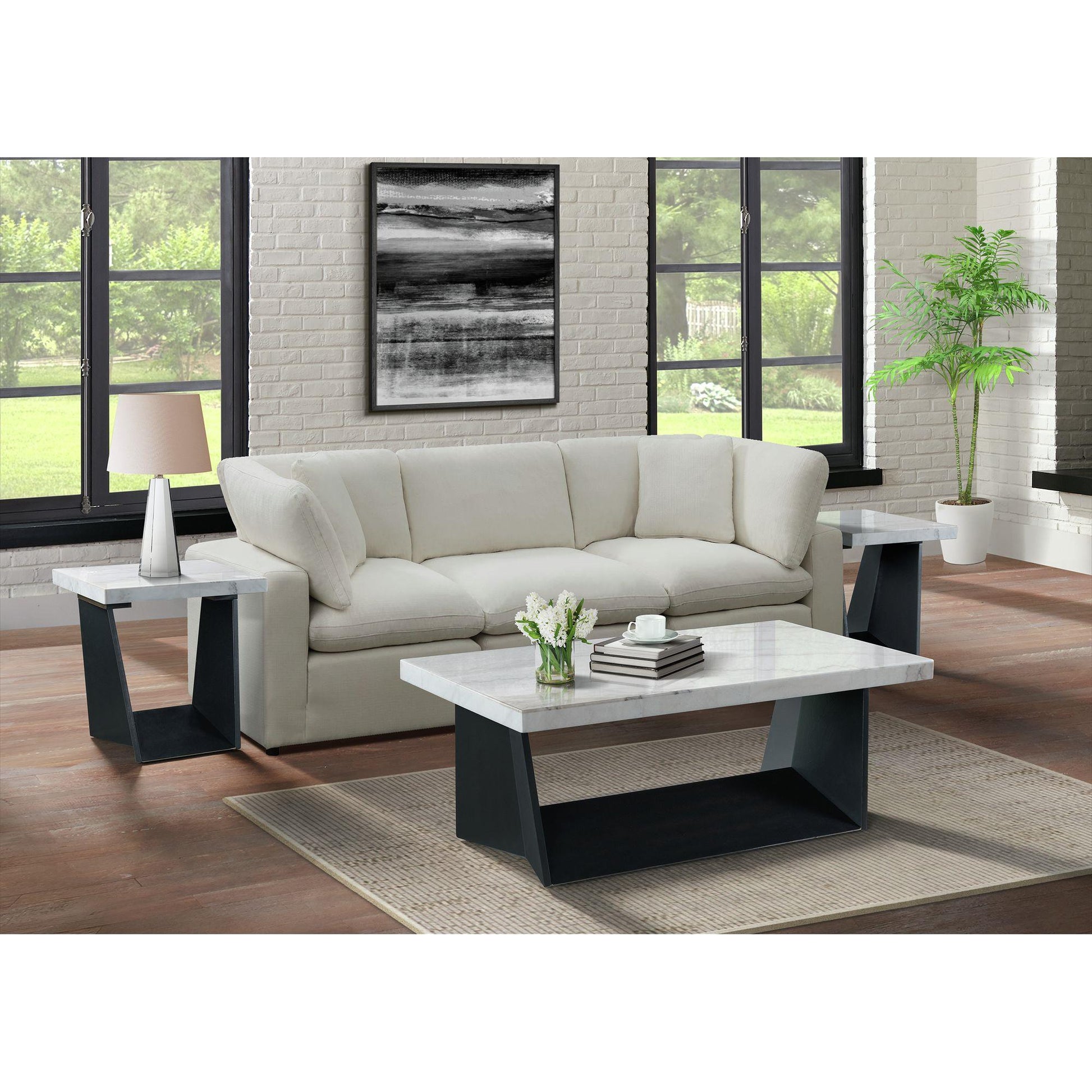  Elements International Beckley CTBY100CTC Coffee Table Complete IMAGE 3
