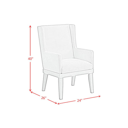  Elements International Avalanche D-11600-7-AC Dining Arm Chair IMAGE 8
