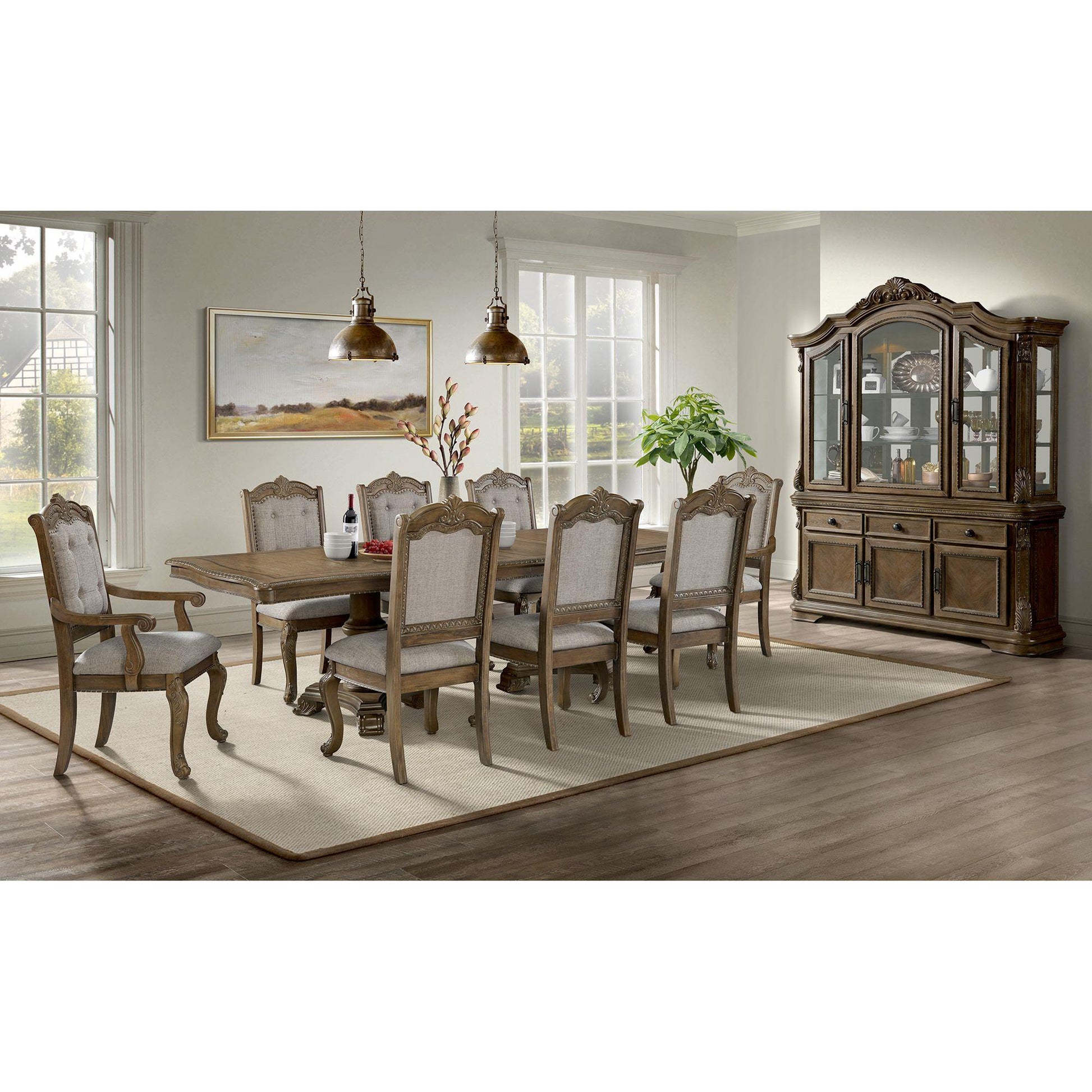  Elements International Madison Park D-10460-5-AC Dining Arm Chair IMAGE 3