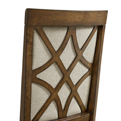  Elements International Phillipe D-5210-5-AC Dining Arm Chair IMAGE 6