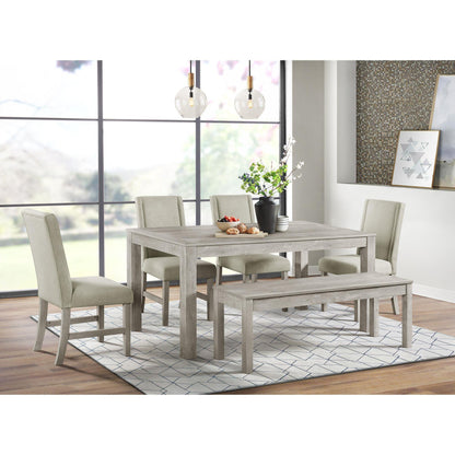 Elements International Eleanor D-6460-3-BN Dining Bench IMAGE 3