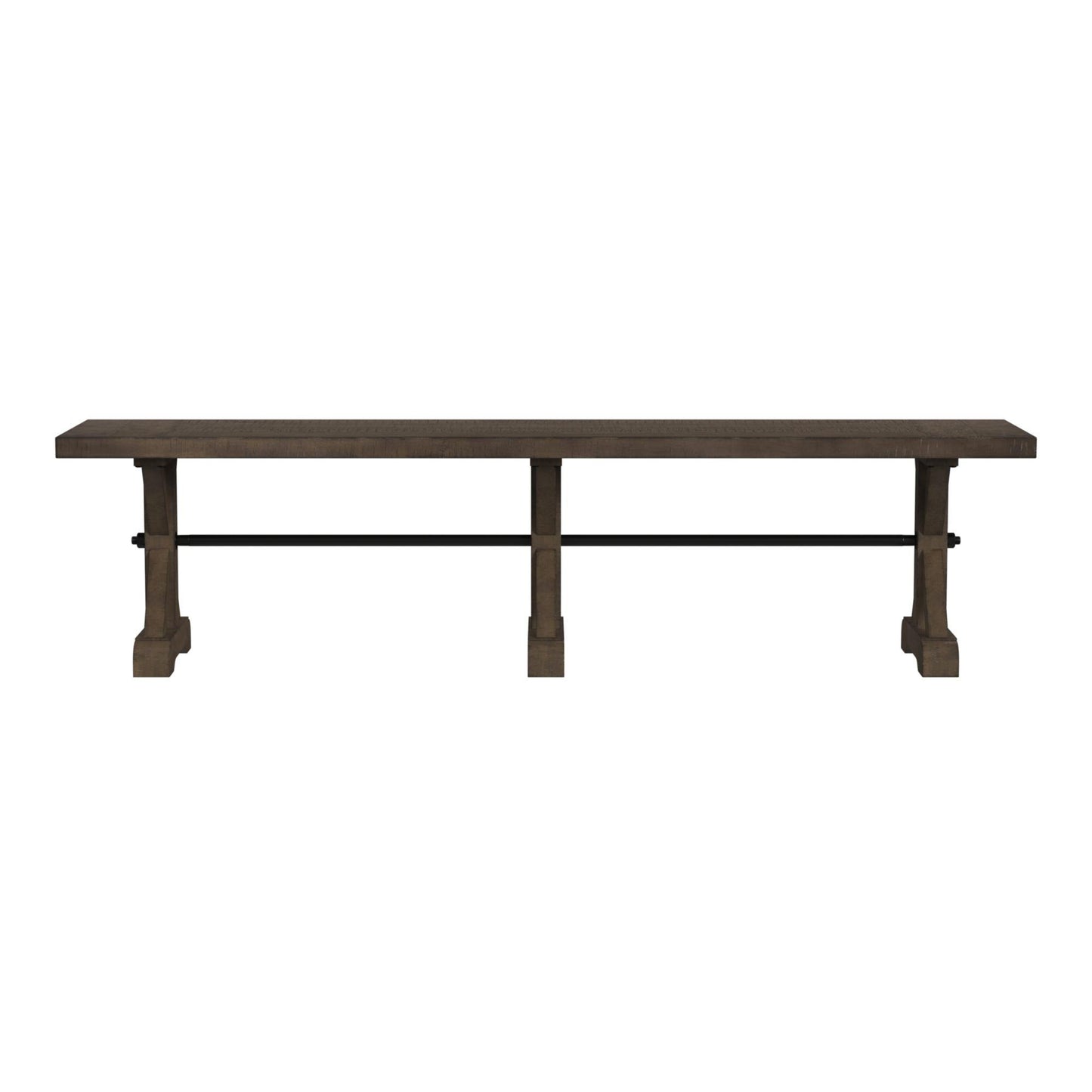 Elements International Yellowstone D-12830-3-BN Dining Bench IMAGE 2