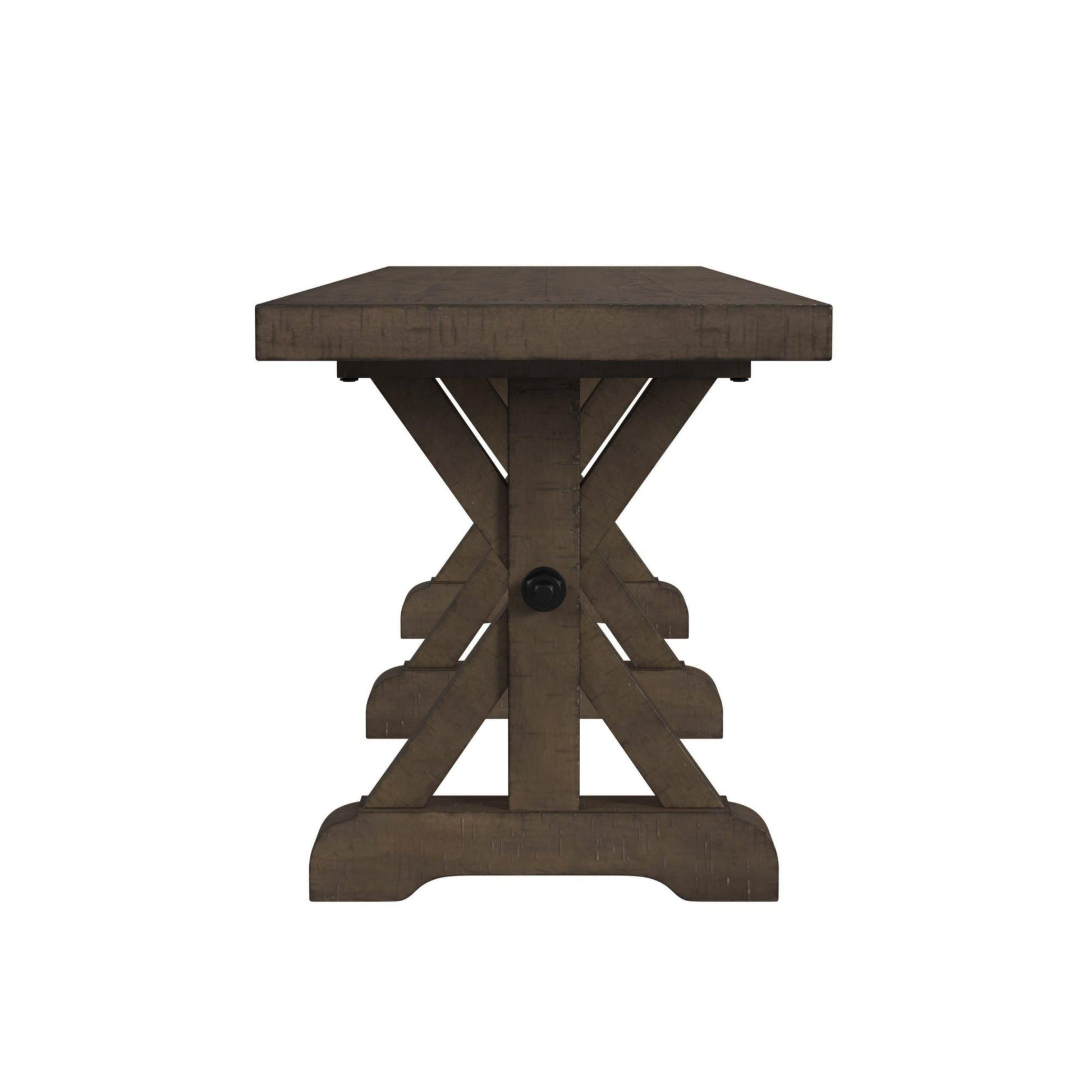  Elements International Yellowstone D-12830-3-BN Dining Bench IMAGE 3