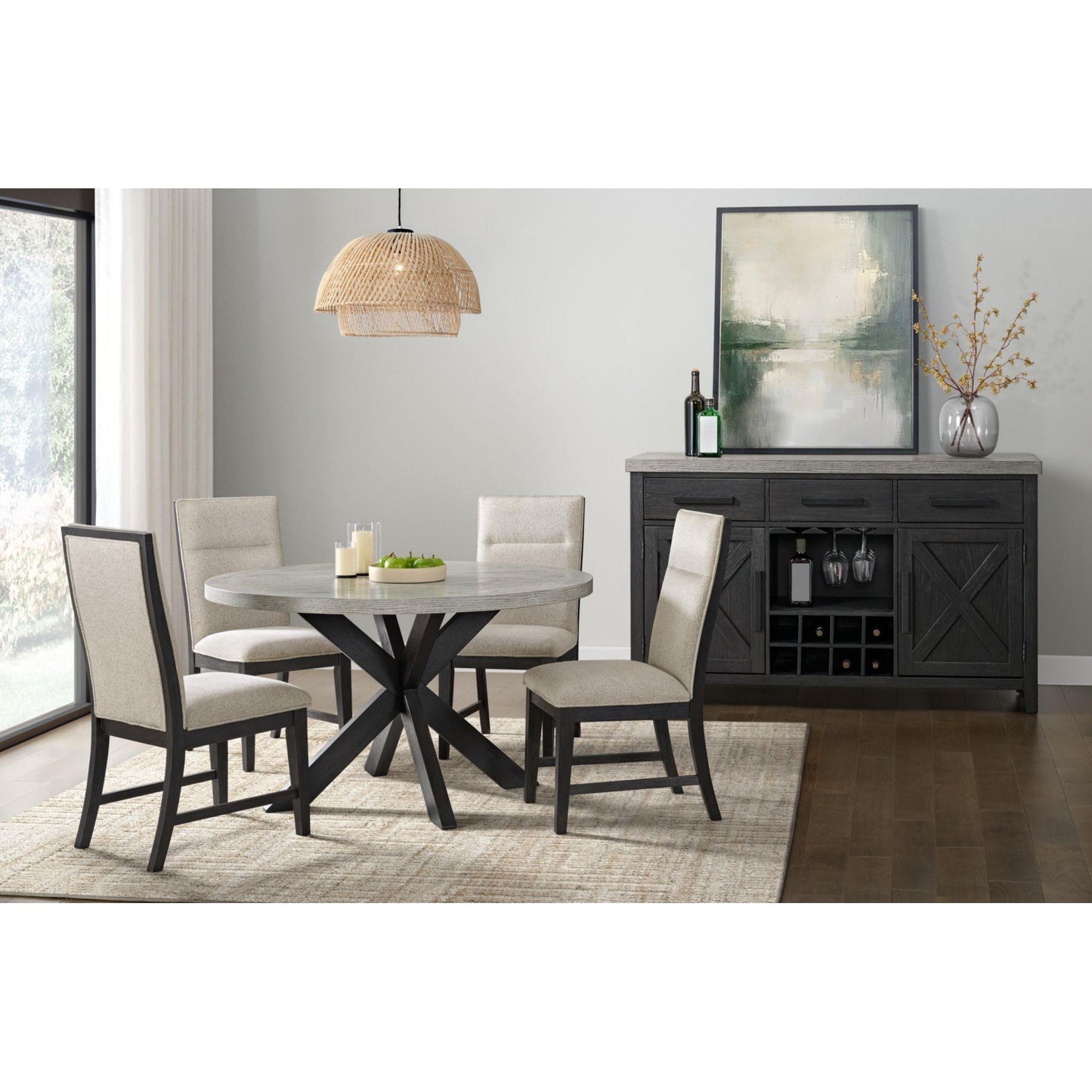  Elements International Axel D-16680-5-SC Dining Chair IMAGE 4