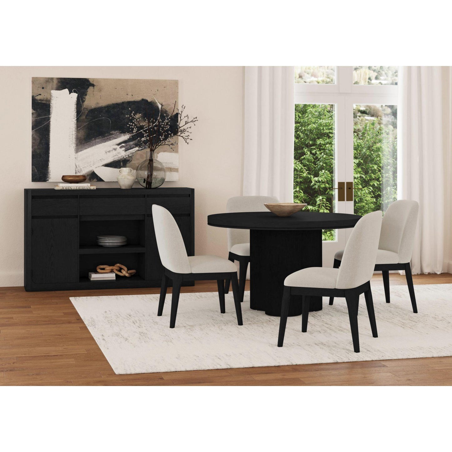  Elements International Rosalie D-16860-8-SC Dining Side Chair IMAGE 3
