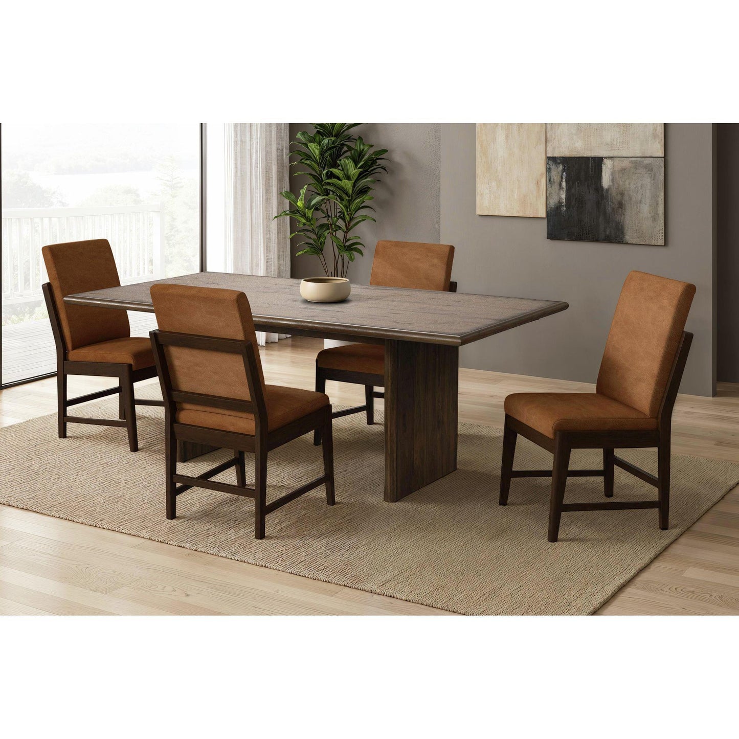  Elements International Brisbane D-16760-5-SC1 Dining Side Chair IMAGE 4