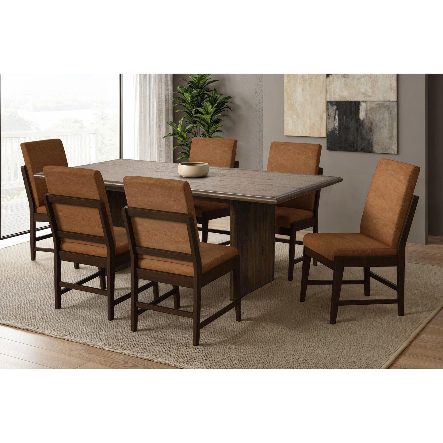  Elements International Brisbane D-16760-5-SC1 Dining Side Chair IMAGE 5