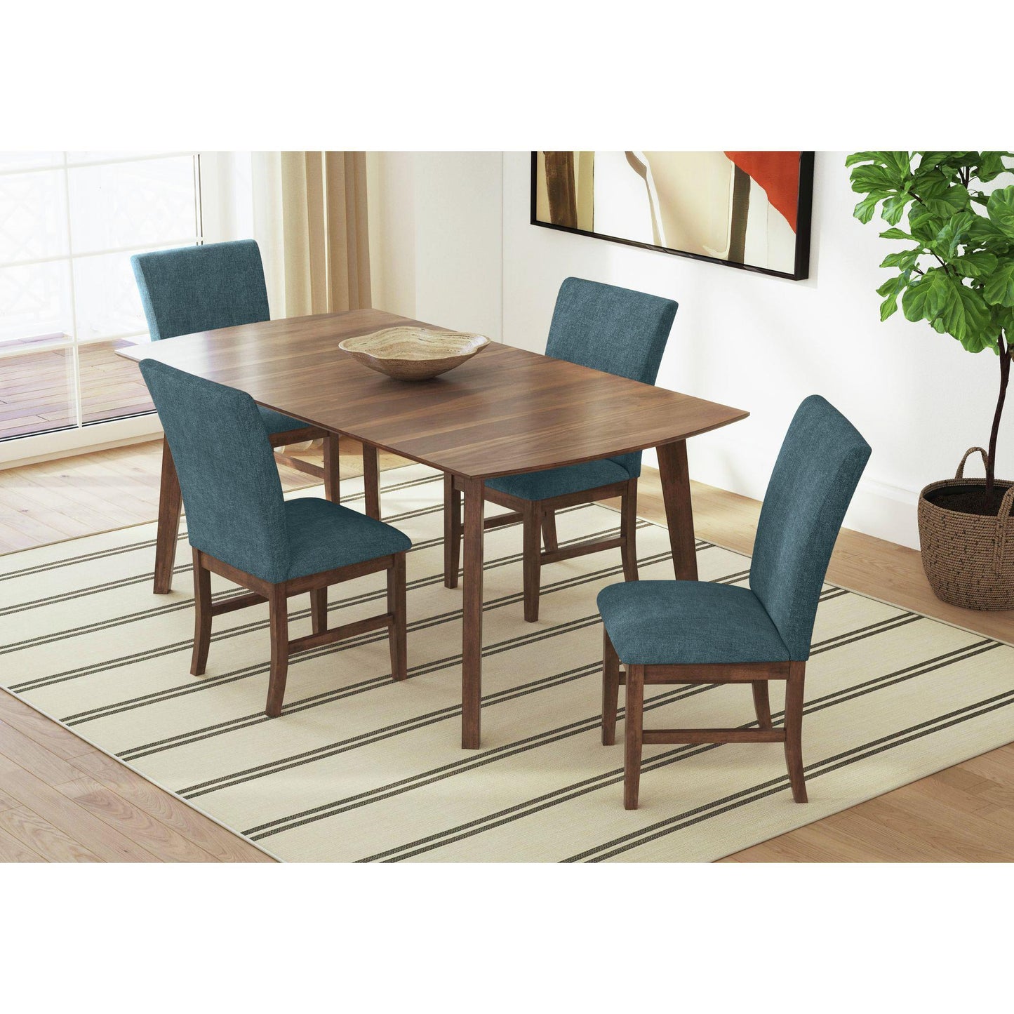 Elements International Santa Barbara D-16550-5-SCB Dining Side Chair IMAGE 6