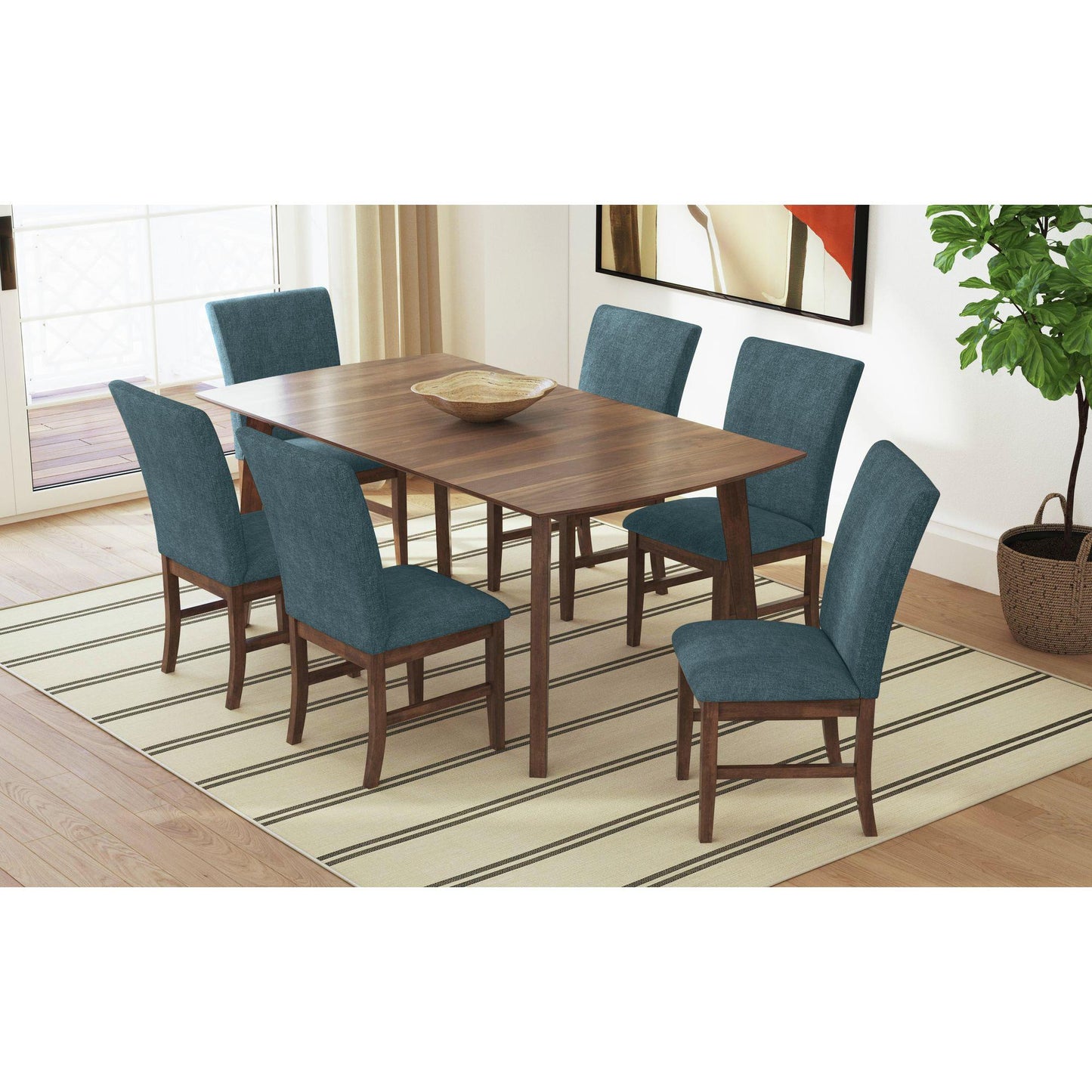  Elements International Santa Barbara D-16550-5-SCB Dining Side Chair IMAGE 7