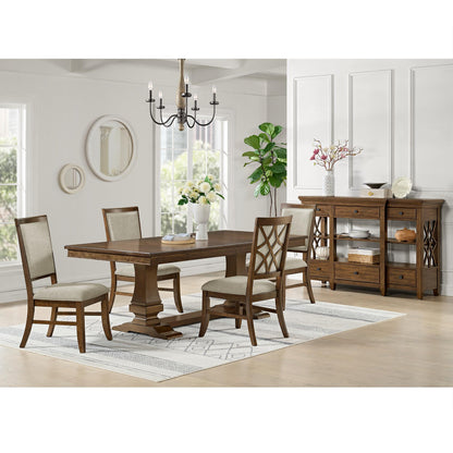  Elements International Phillipe D-5210-5-SC Dining Side Chair IMAGE 3