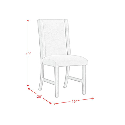  Elements International Eleanor D-6460-3-SC Dining Side Chair IMAGE 8