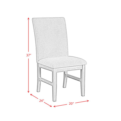  Elements International Santa Barbara D-16550-5-SCR Dining Side Chair IMAGE 12