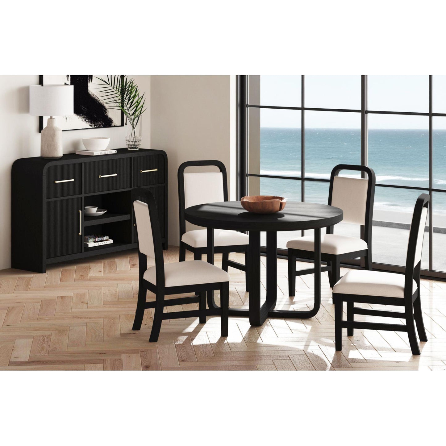  Elements International Ridgemont D-14440-8W-SC2 Dining Side Chair IMAGE 5