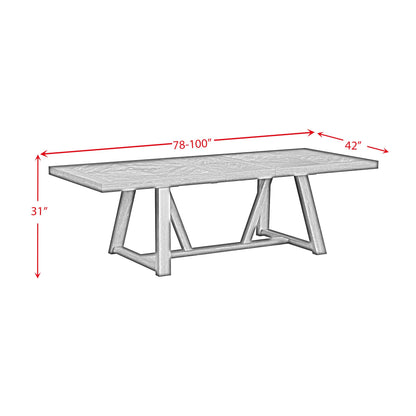  Elements International Transcend D-12980-3-DT Dining Table IMAGE 10