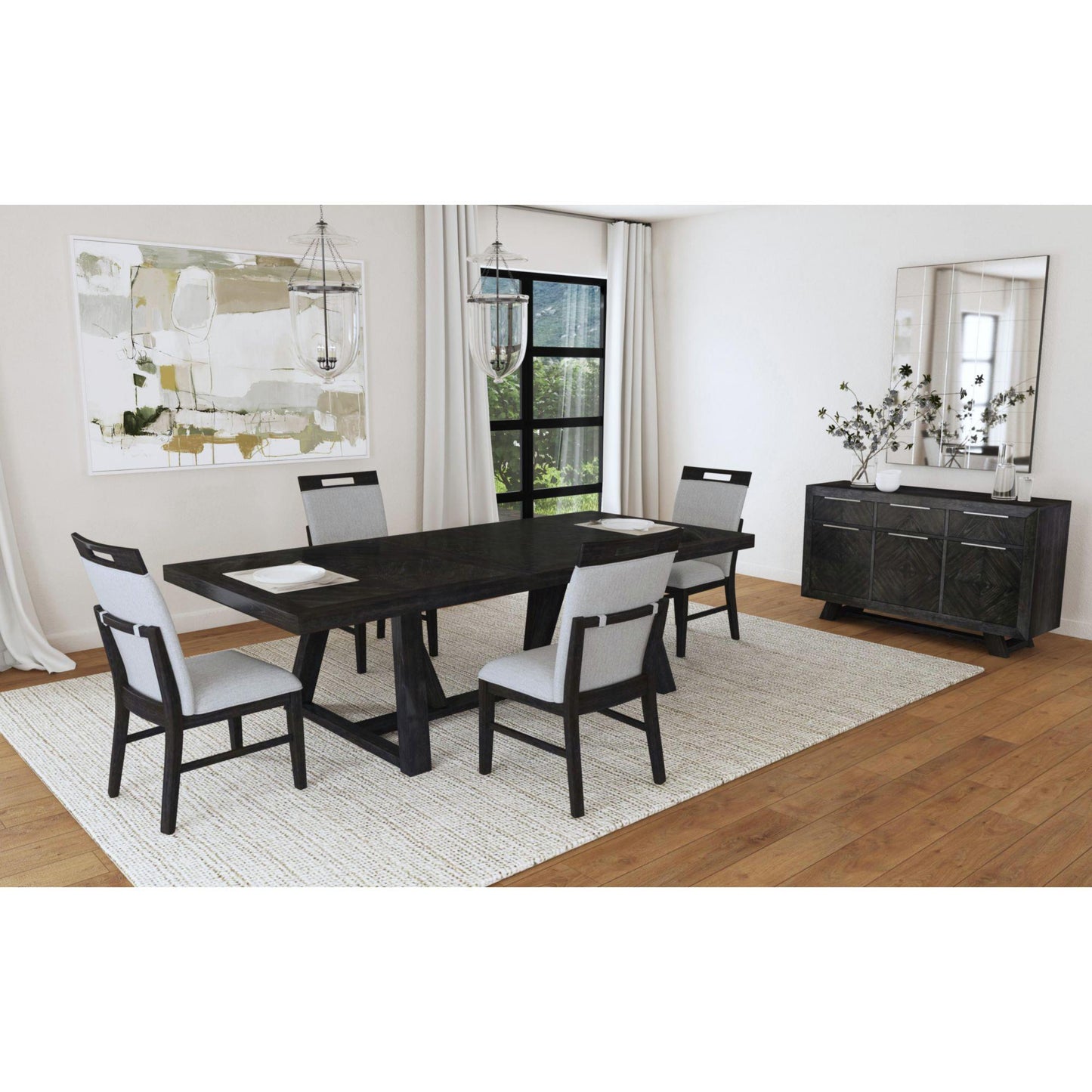  Elements International Transcend D-12980-3-DT Dining Table IMAGE 3