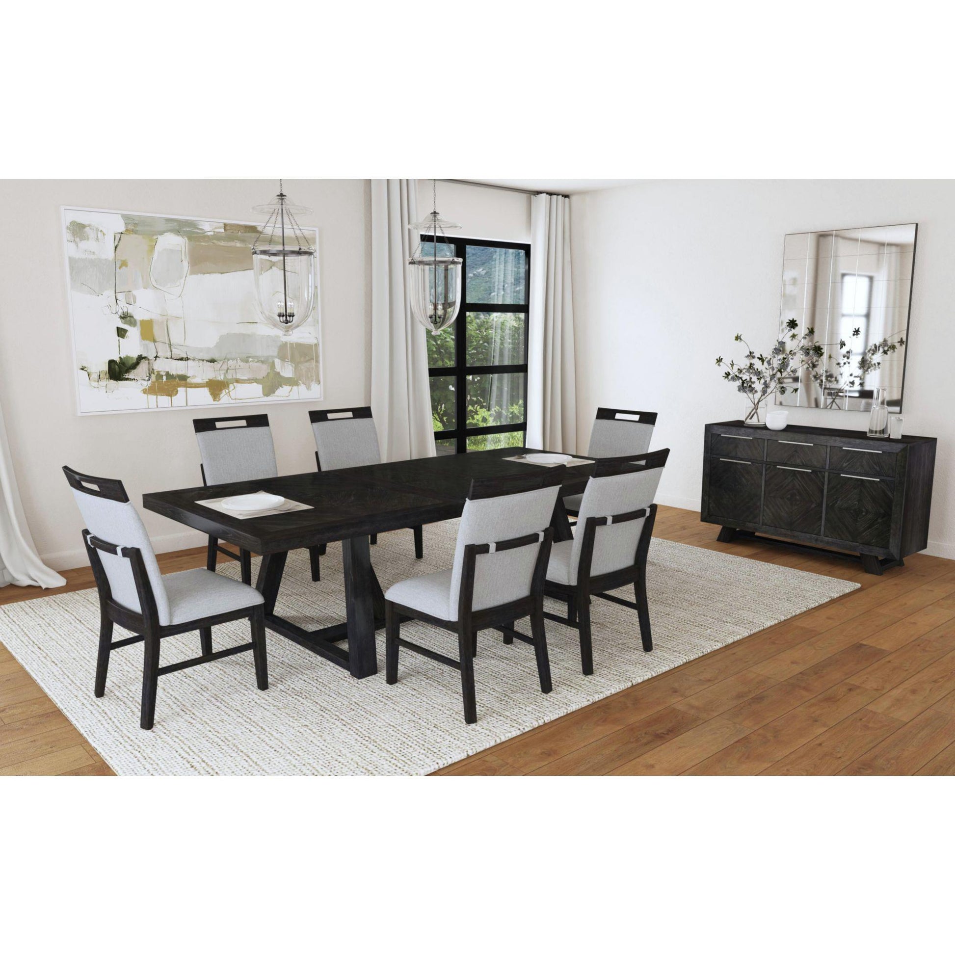  Elements International Transcend D-12980-3-DT Dining Table IMAGE 5