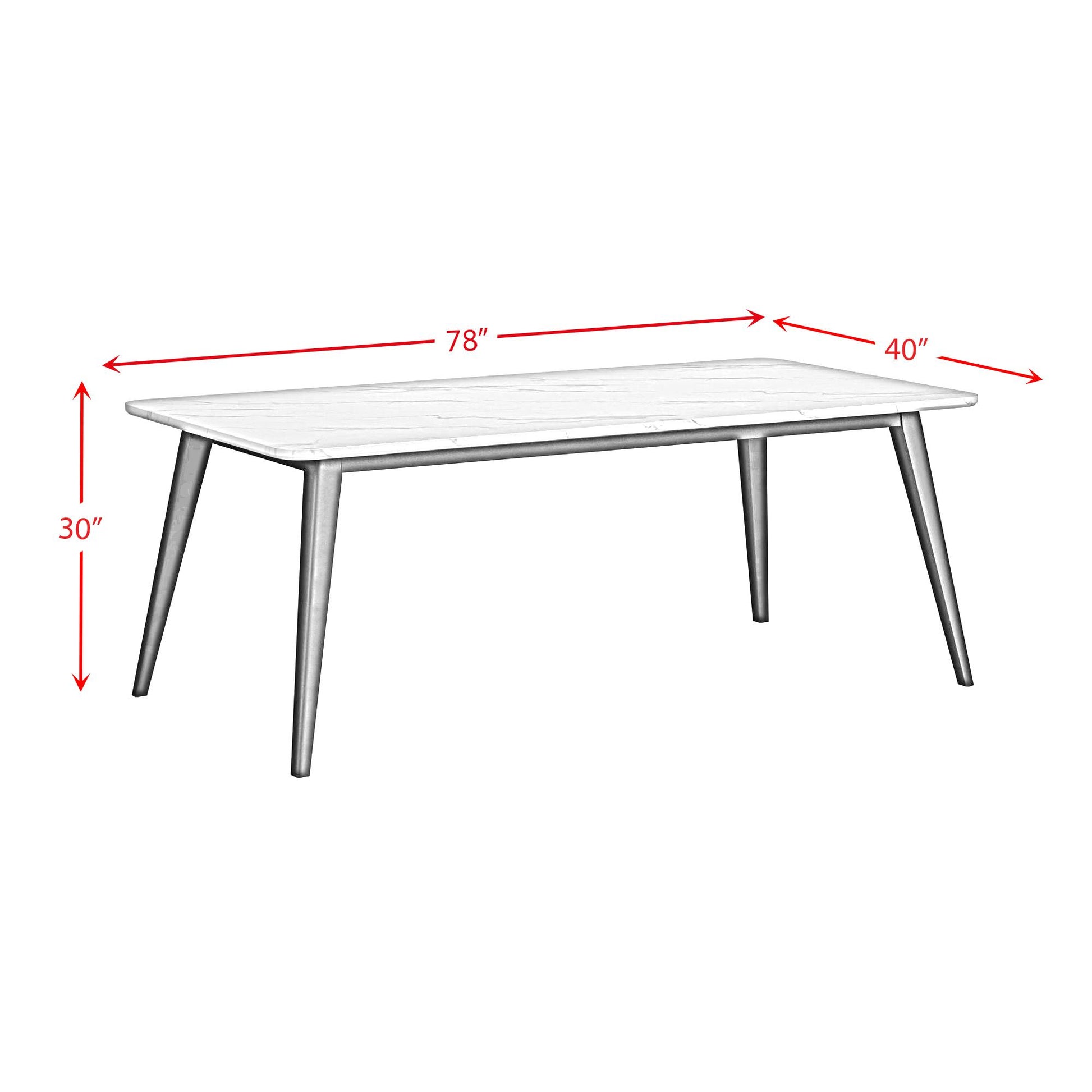  Elements International Marlene D-15850-8-DT Dining Table IMAGE 10