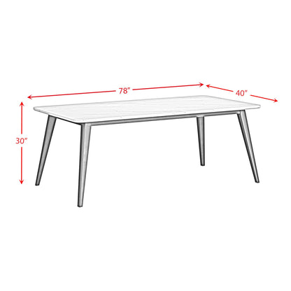  Elements International Marlene D-15850-8-DT Dining Table IMAGE 10