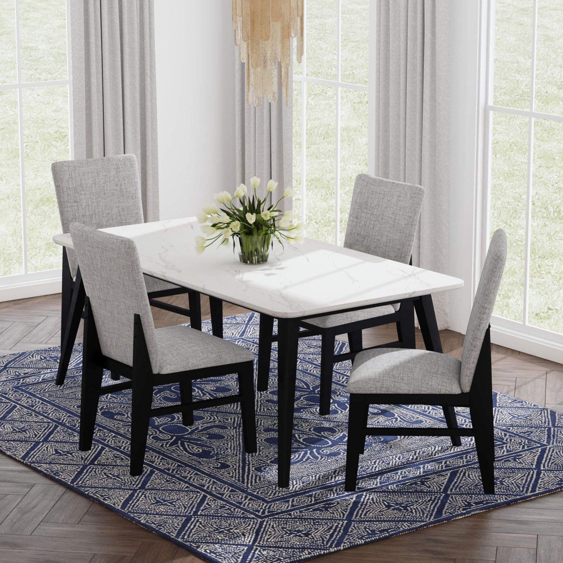  Elements International Marlene D-15850-8-DT Dining Table IMAGE 3