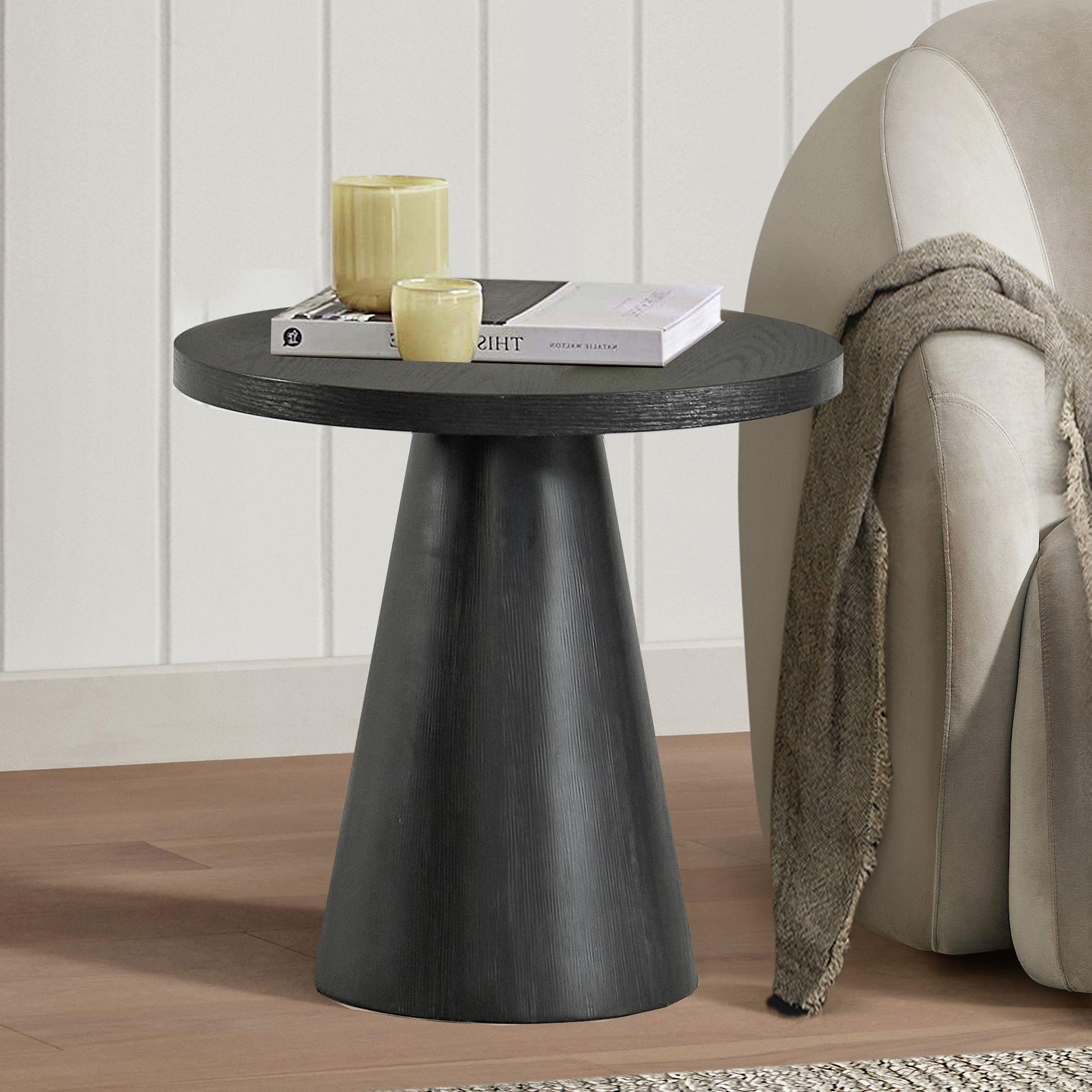  Elements International Portland T-1710-8-ET End Table IMAGE 2