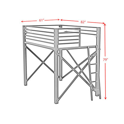  Elements International Talia Y-14090-8-FBK Full Loft Bunk And Ladder IMAGE 7