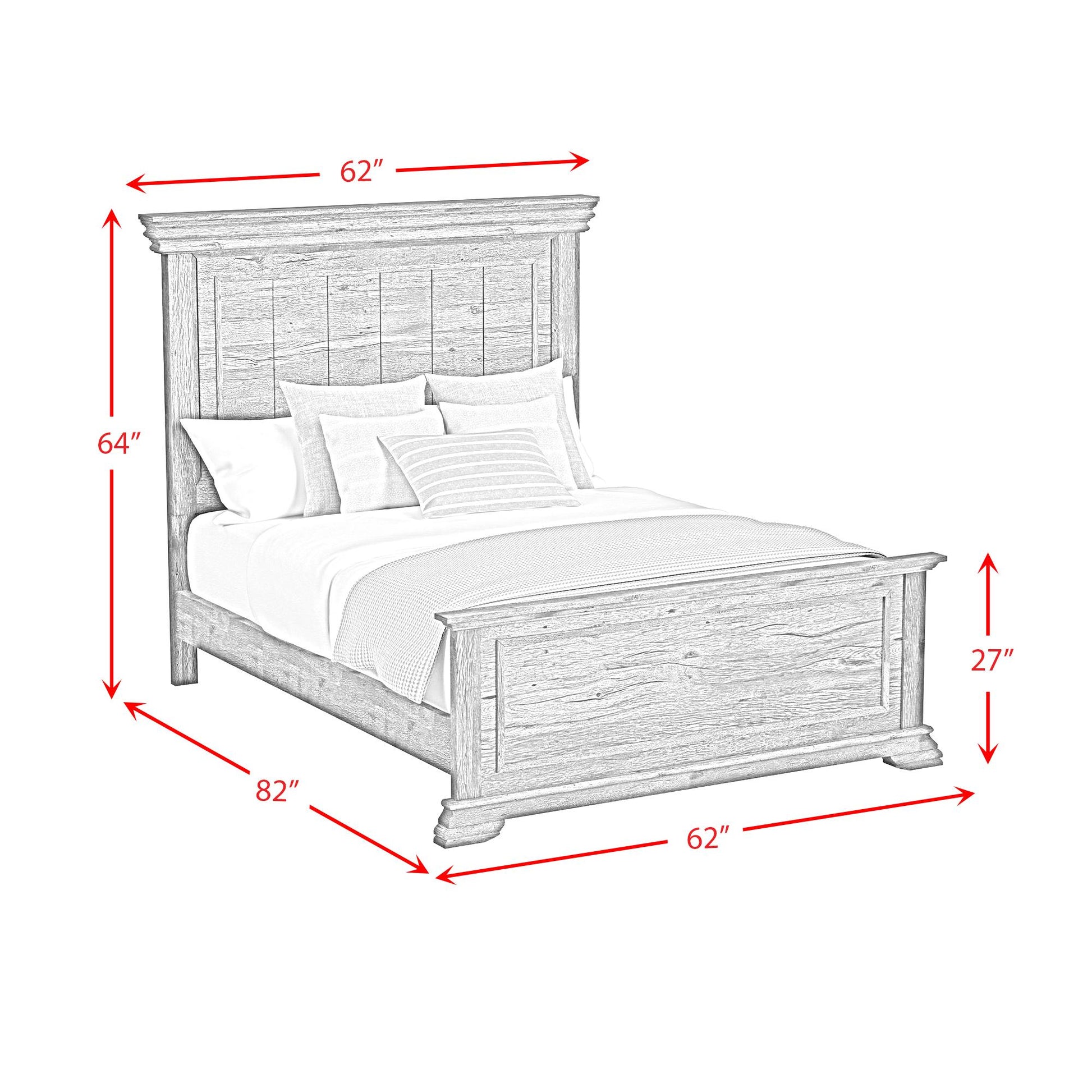  Elements International Park Ridge B-13130-8-FB Full Panel Bed IMAGE 7