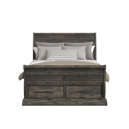  Elements International Park Ridge B-13130-8-FSLB Full Sleigh Storage Bed IMAGE 2