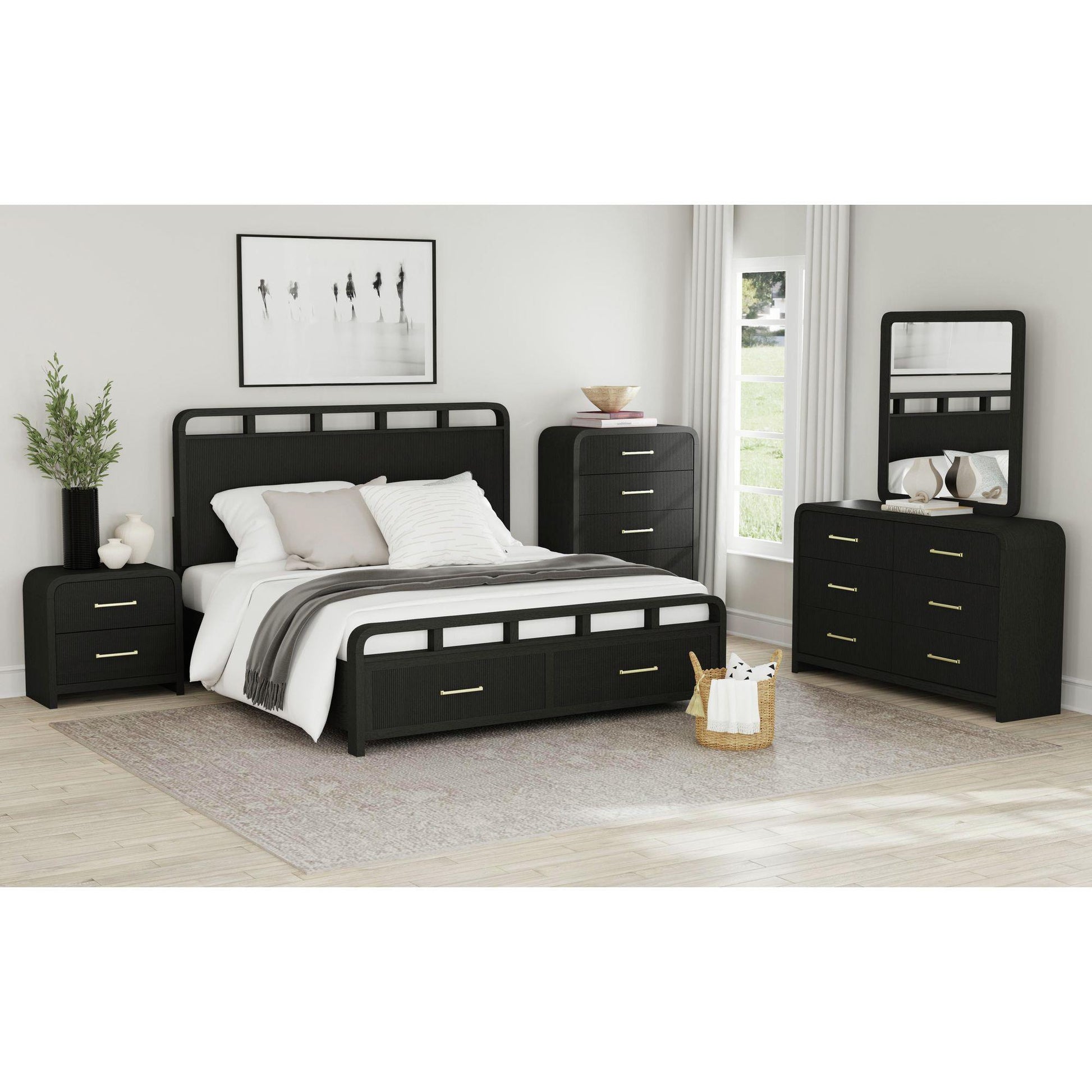  Elements International Ridgemont B-14440-8W-FSB Full Storage Bed IMAGE 3