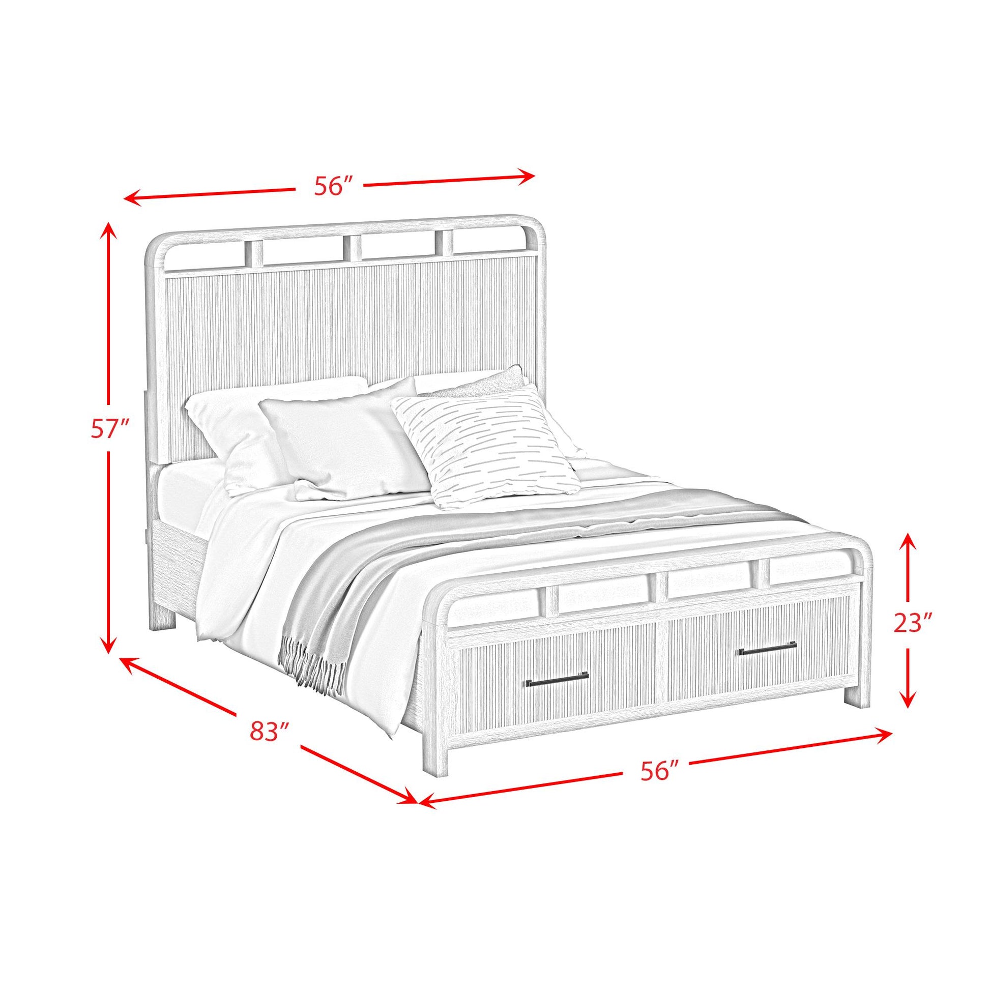  Elements International Ridgemont B-14440-8W-FSB Full Storage Bed IMAGE 9