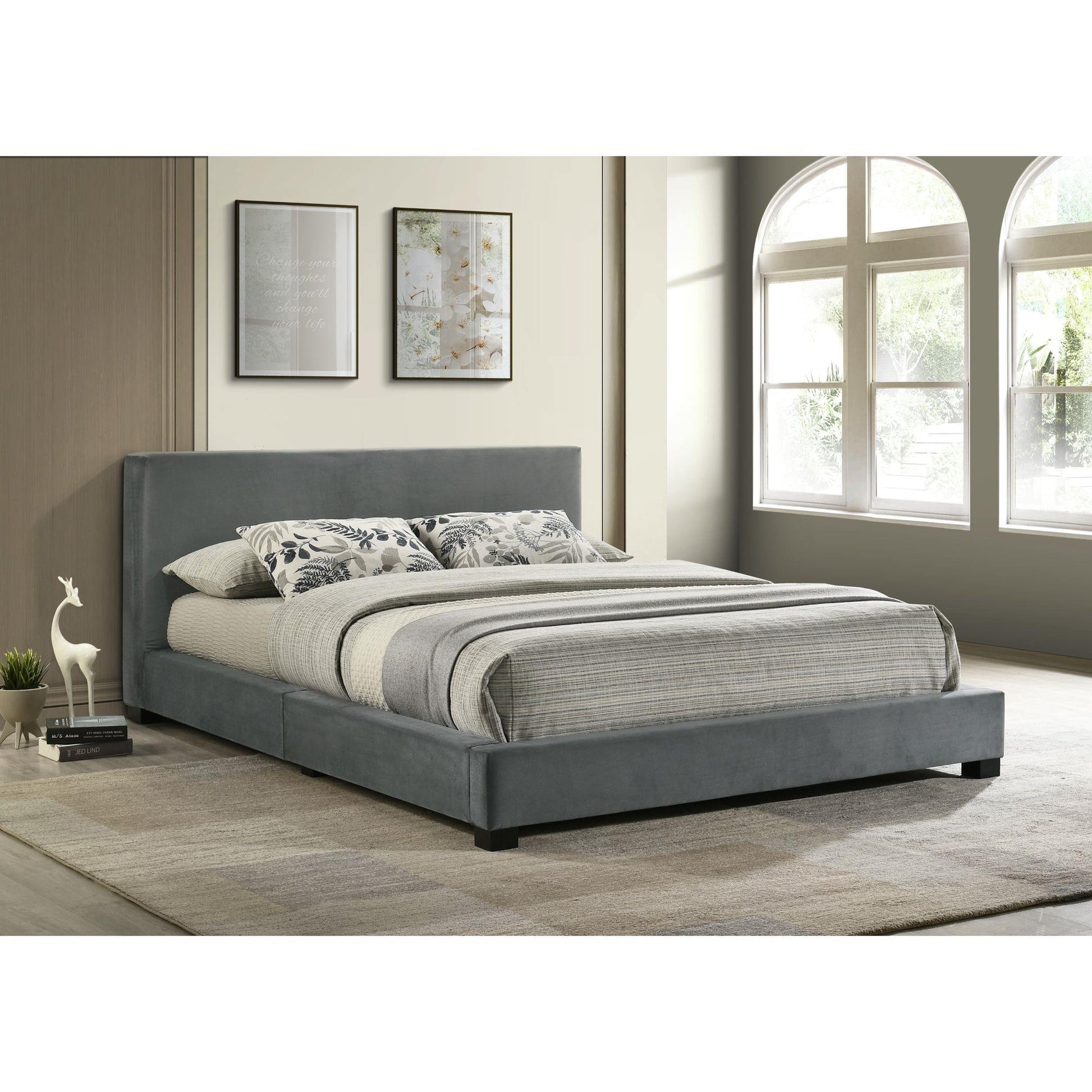  Elements International Brookhaven UB-14870-3-FB Full Upholstered Bed IMAGE 3