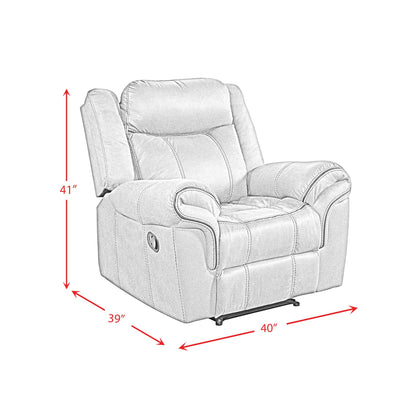  Elements International Sorrento 59928-095-2X Glider Recliner IMAGE 11