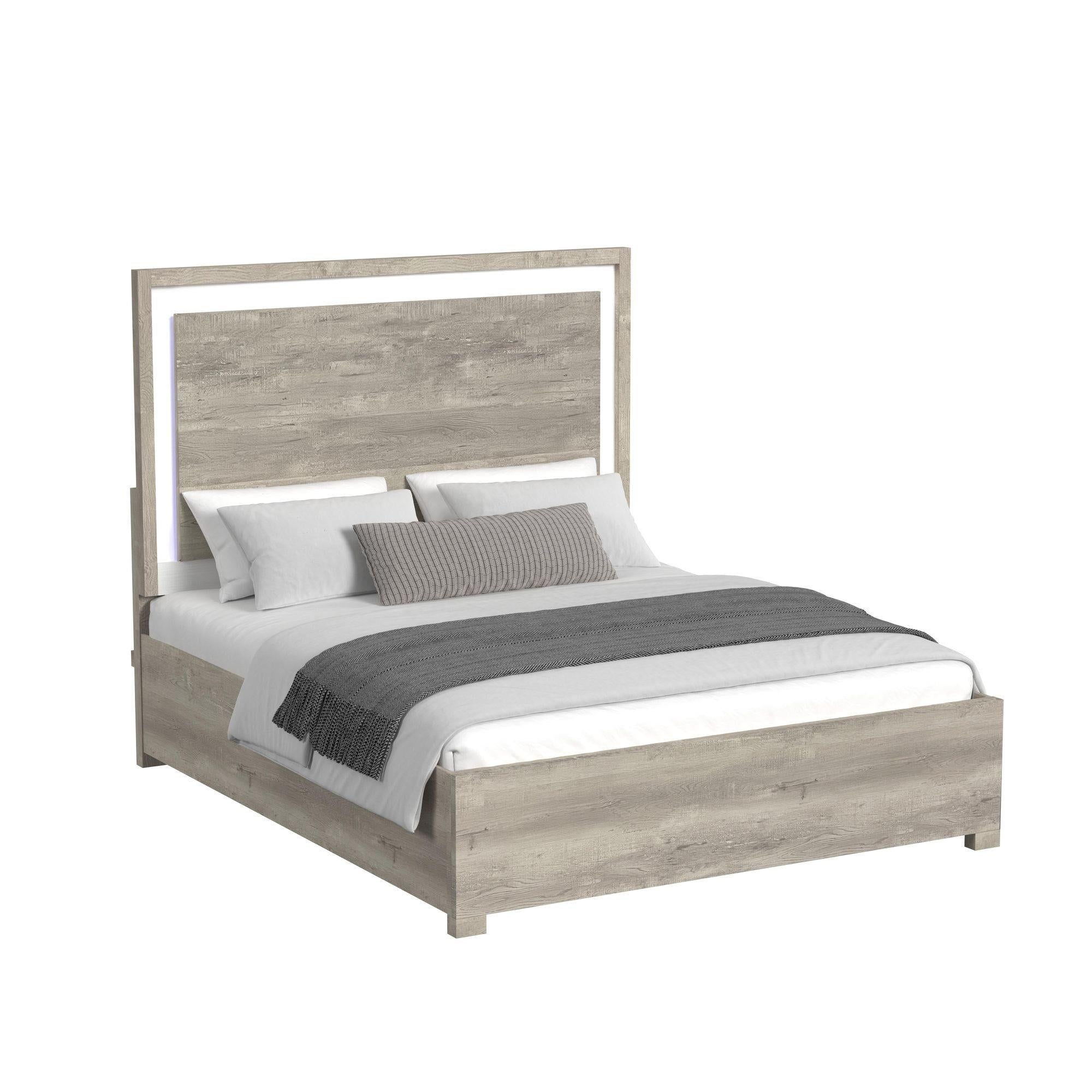  Elements International San Matteo B-16010-7-KBL King Bed IMAGE 1