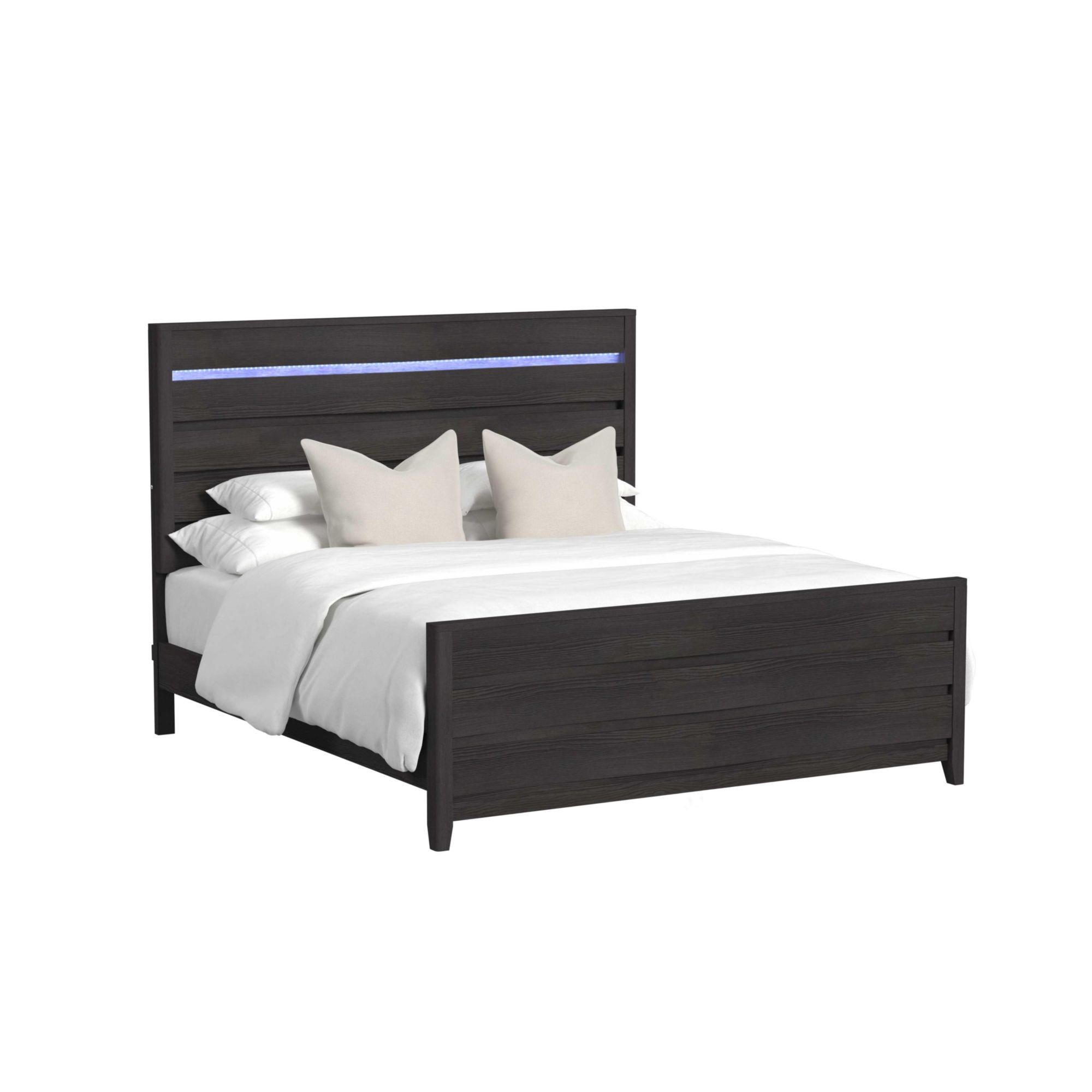  Elements International Tobias B-15990-8-KBL King Bed IMAGE 1
