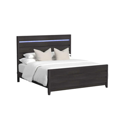  Elements International Tobias B-15990-8-KBL King Bed IMAGE 1