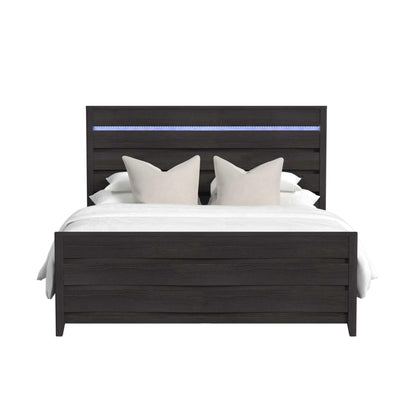  Elements International Tobias B-15990-8-KBL King Bed IMAGE 2