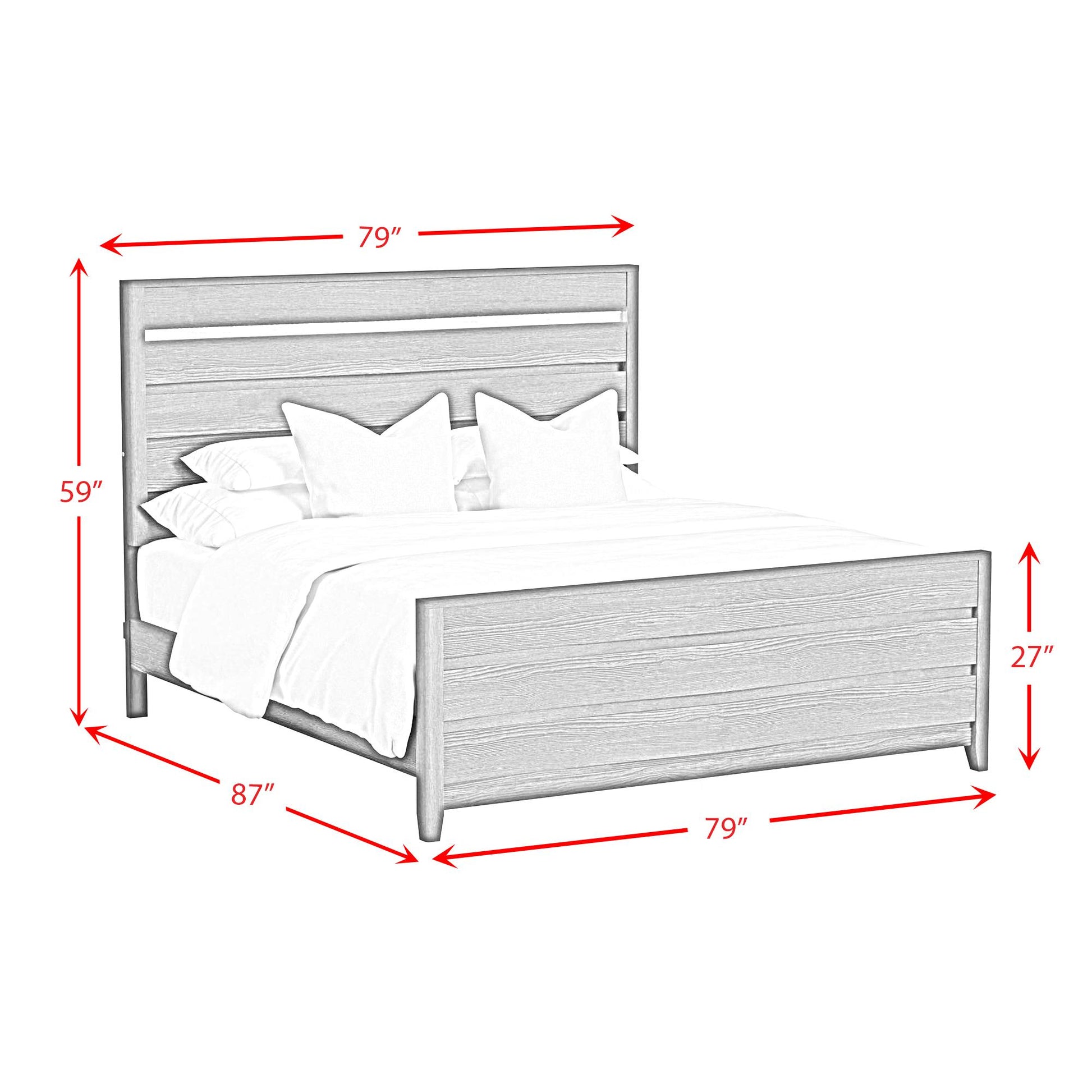  Elements International Tobias B-15990-8-KBL King Bed IMAGE 8
