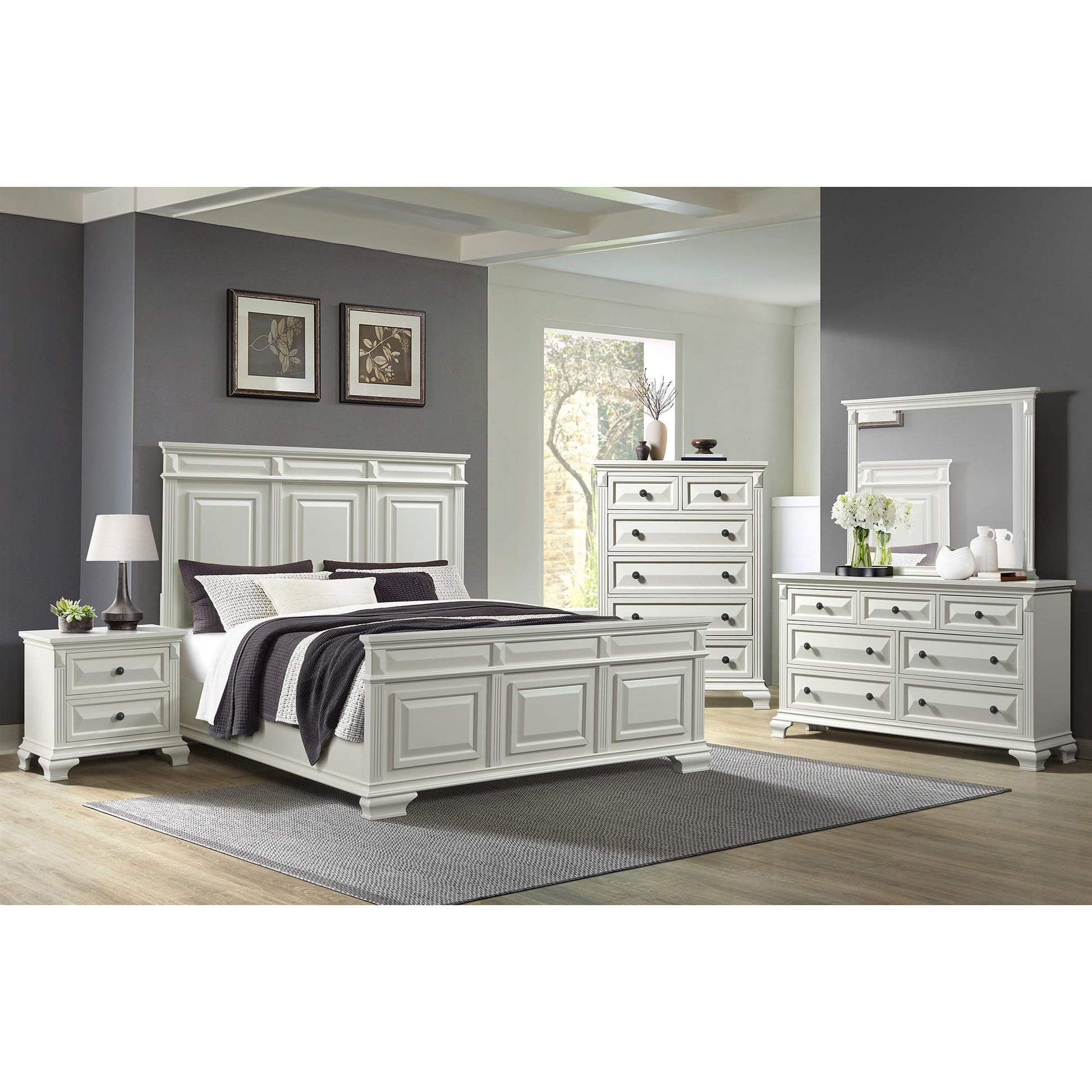  Elements International Bridgestone B-10980-7-KB King Panel Bed IMAGE 3