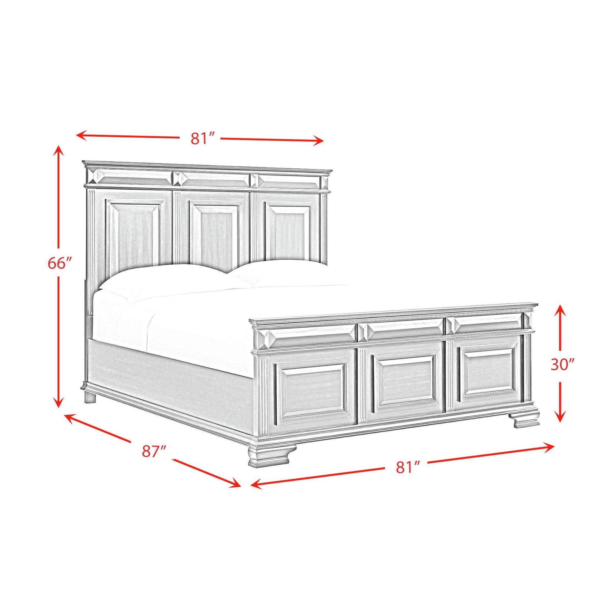  Elements International Bridgestone B-10980-8-KB King Panel Bed IMAGE 8