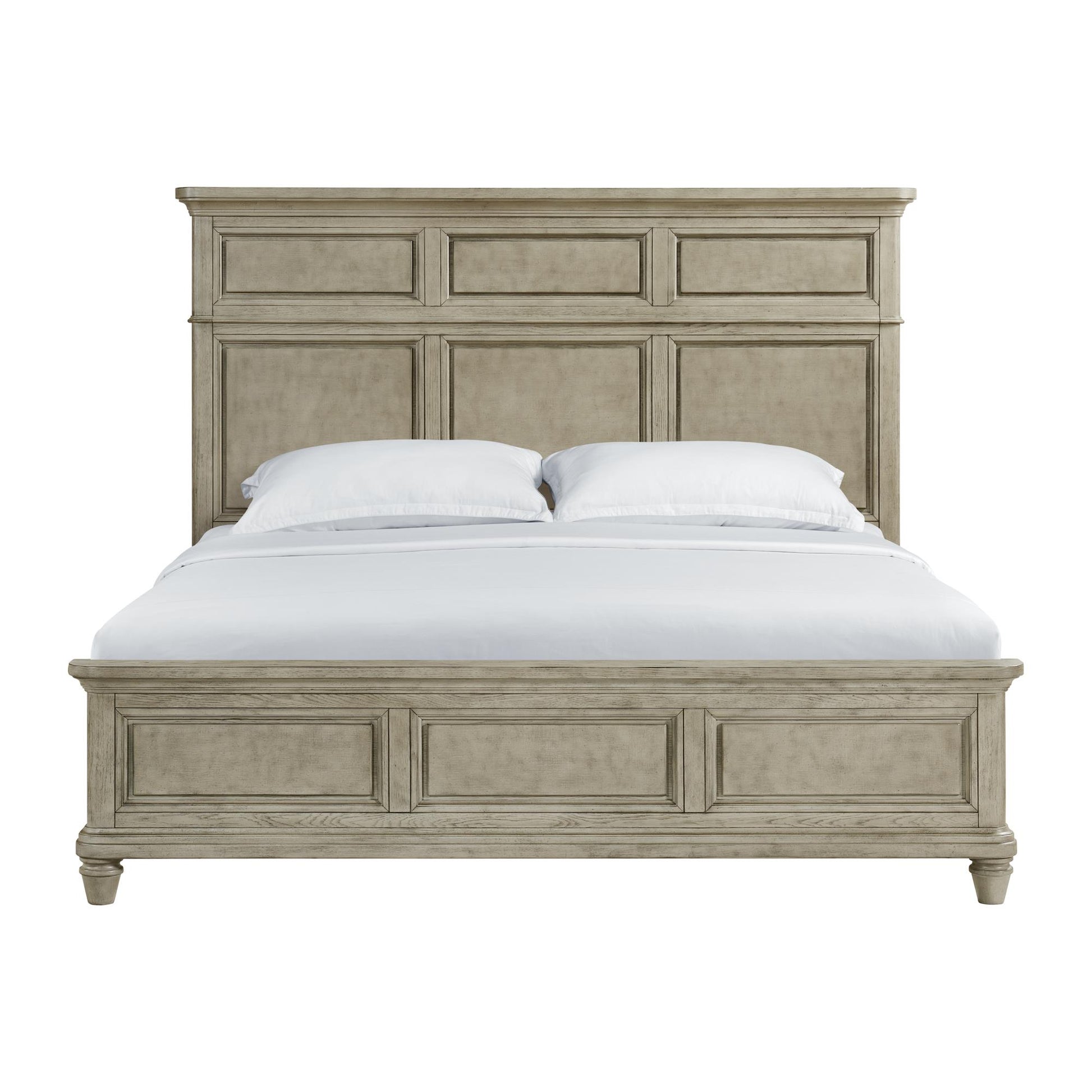  Elements International Whit-Ash B-11360-3-KB King Panel Bed IMAGE 2