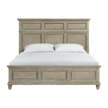  Elements International Whit-Ash B-11360-3-KB King Panel Bed IMAGE 2