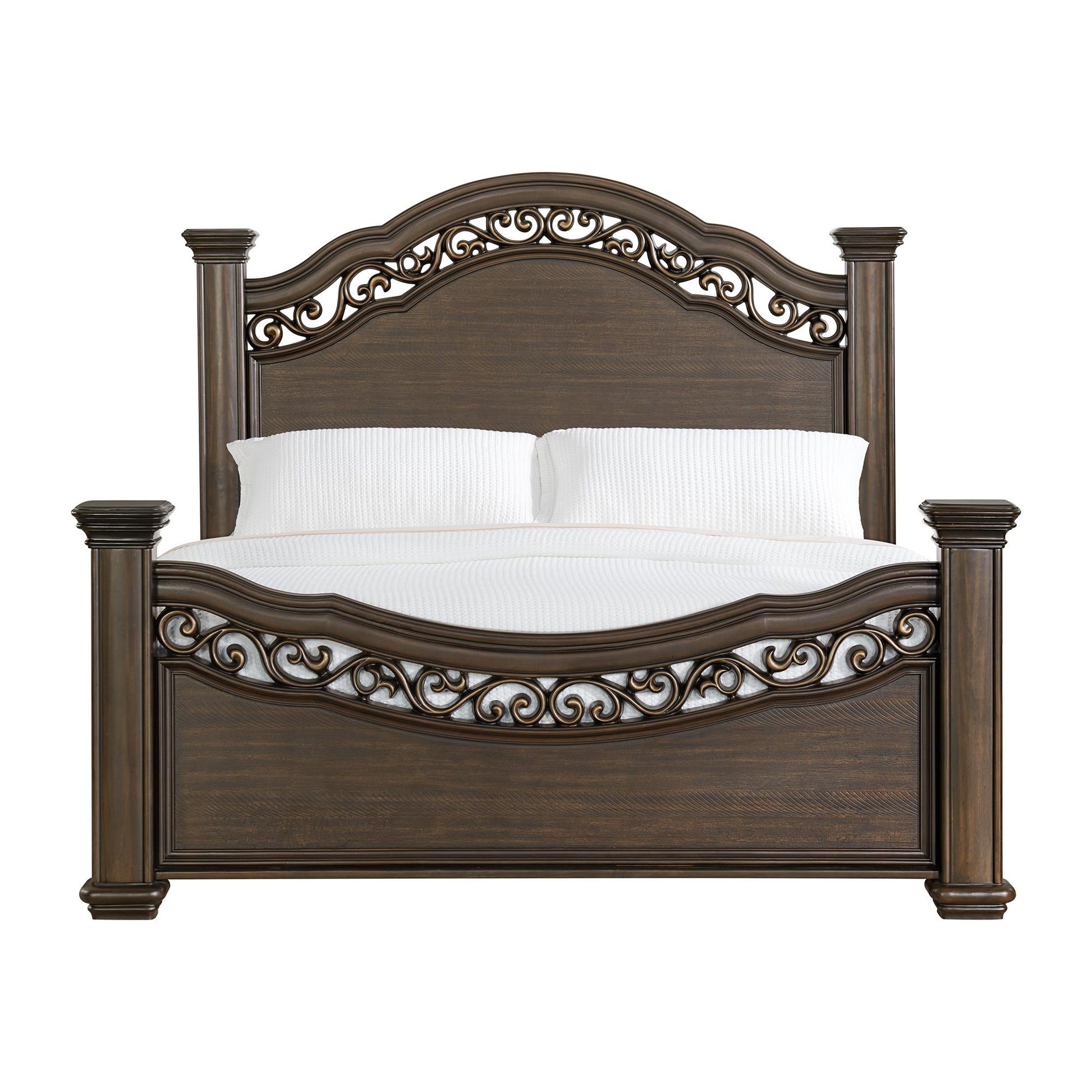  Elements International Brunswick B-13070-5-KB King Panel Bed IMAGE 2