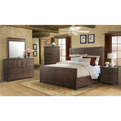  Elements International Jax JX600KB King Platform Storage Bed IMAGE 4