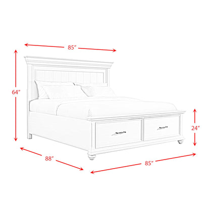  Elements International Slater SR350KB King Platform Storage Bed IMAGE 11