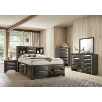  Elements International Emily EG170KB King Storage Bed IMAGE 3
