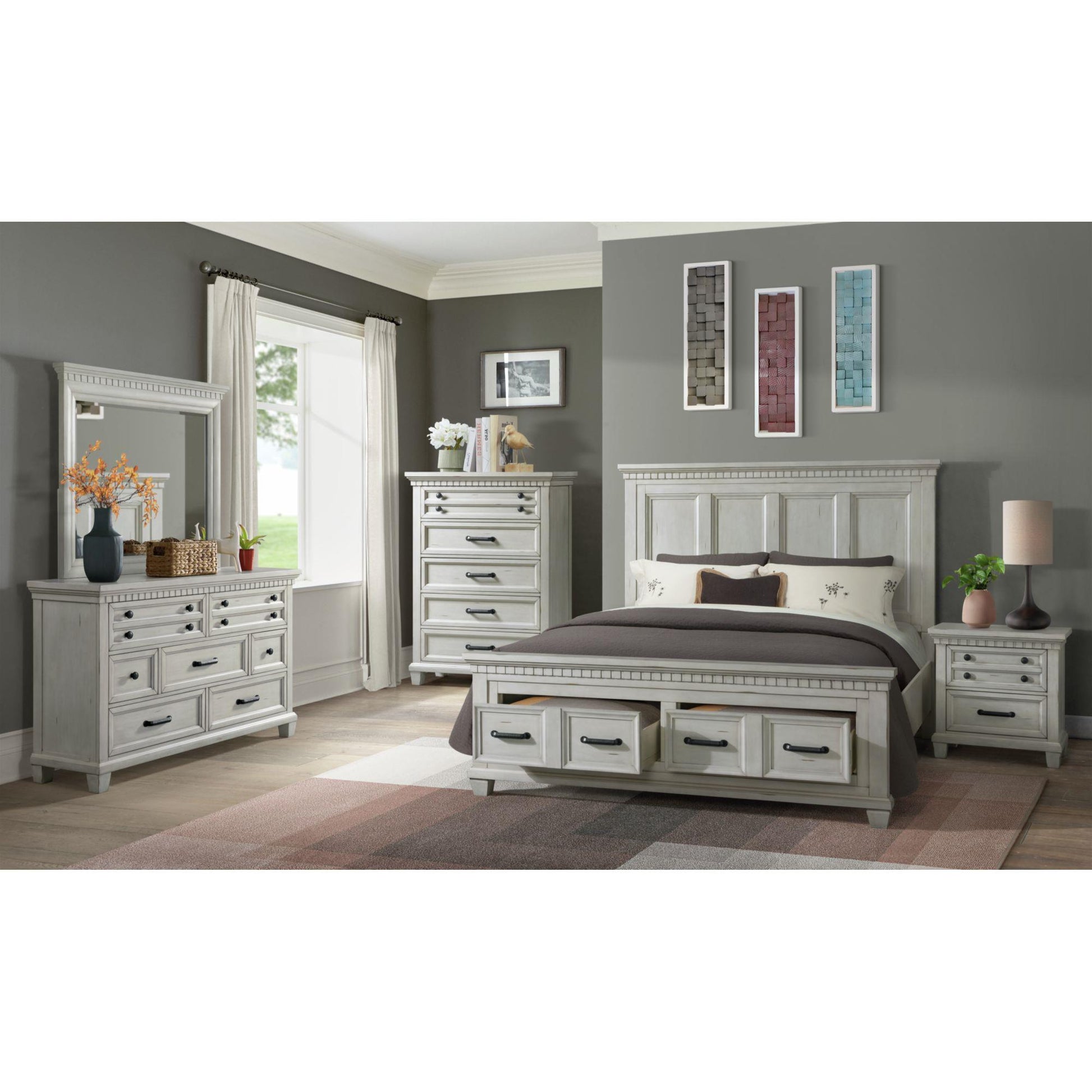  Elements International McCoy B-10530-7-KSB King Storage Bed IMAGE 4