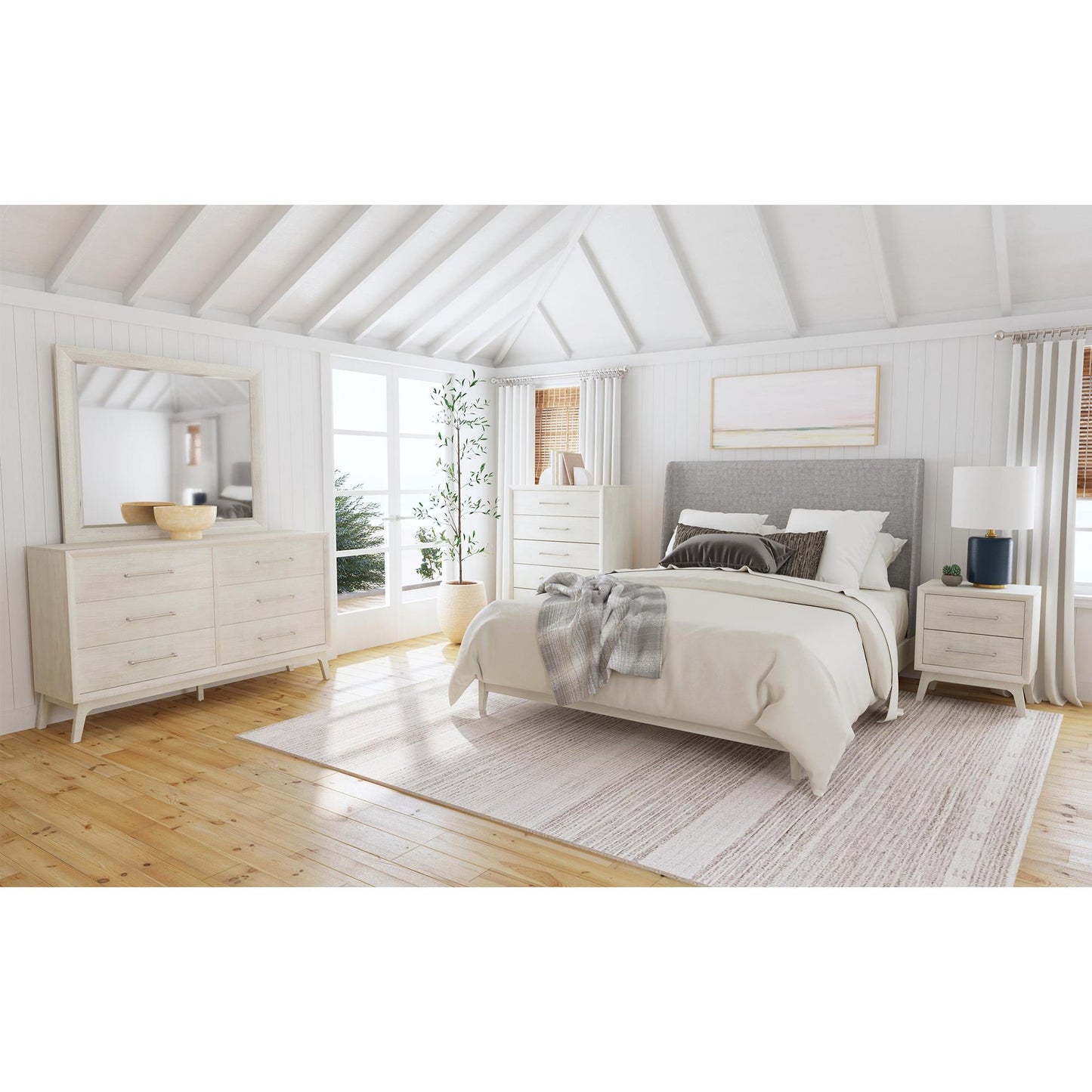  Elements International Westland B-13000-6-KUB King Upholstered Bed IMAGE 4