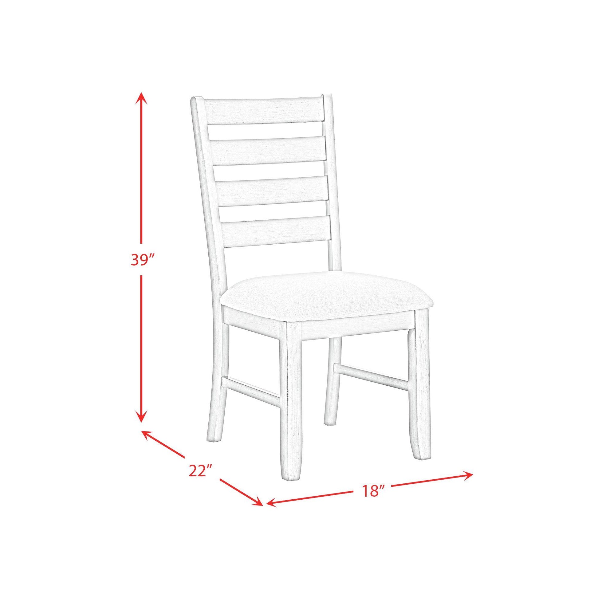  Elements International Farmington D-9890-7-SC Ladder Back Dining Side Chair IMAGE 12