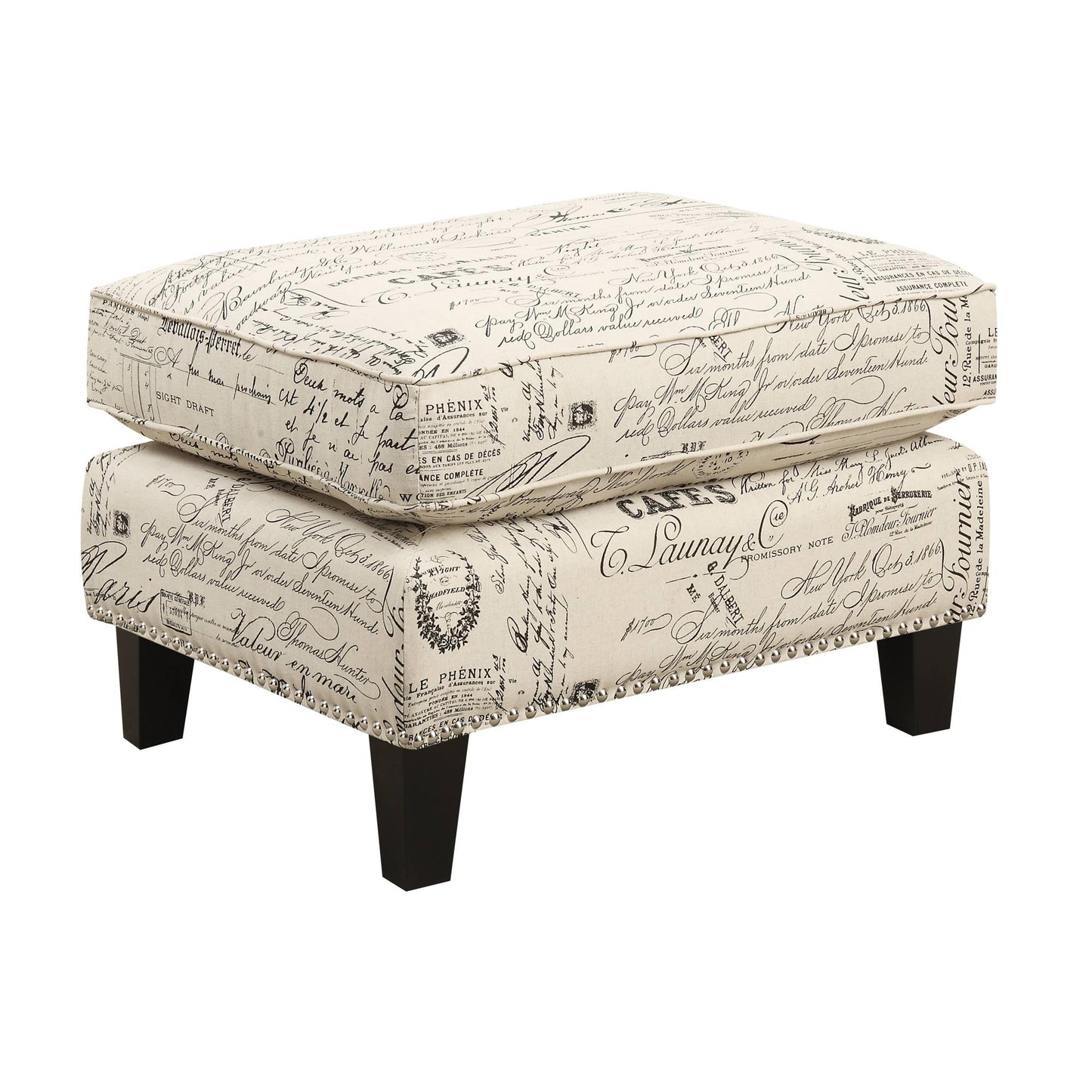  Elements International Erica UER636000CA Ottoman IMAGE 1
